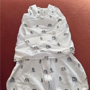 Halo White Penguin Print Kids Sleep Sack